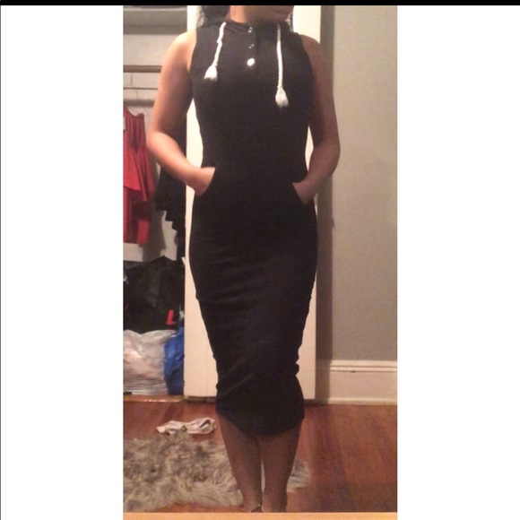 Dresses & Skirts - Black hoodie dress